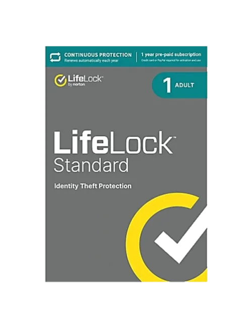 LifeLock Standard By Norton - 1-Year / 1-Adult - USA
