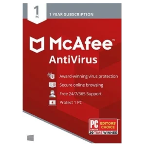 McAfee AntiVirus - 1-Year / 1-PC - TSS