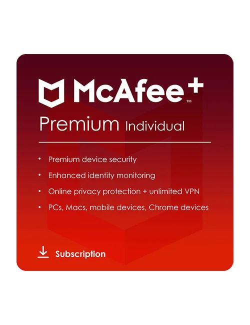 McAfee+ Premium Individual - 1-Year / Unlimited Devices - USA